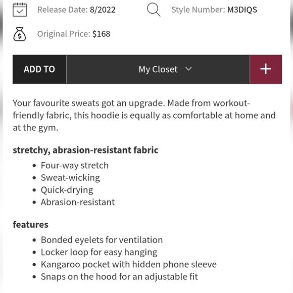 Lululemon Relaxed Fit Training Hoodie Mens Sz M Vintage Plum - Picture 4 of 7